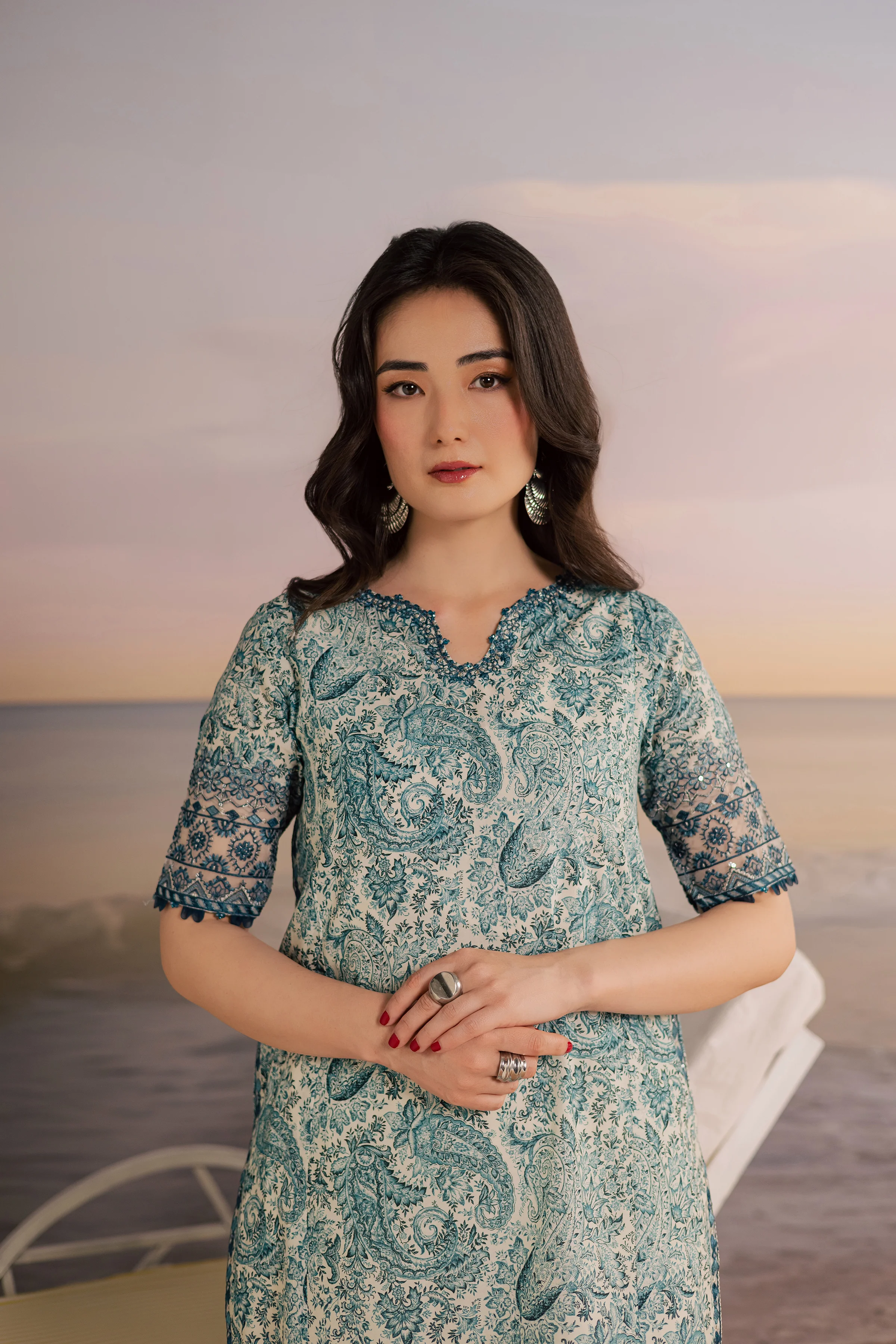 Tani 2Pc - Printed Lawn Dress - Image 6