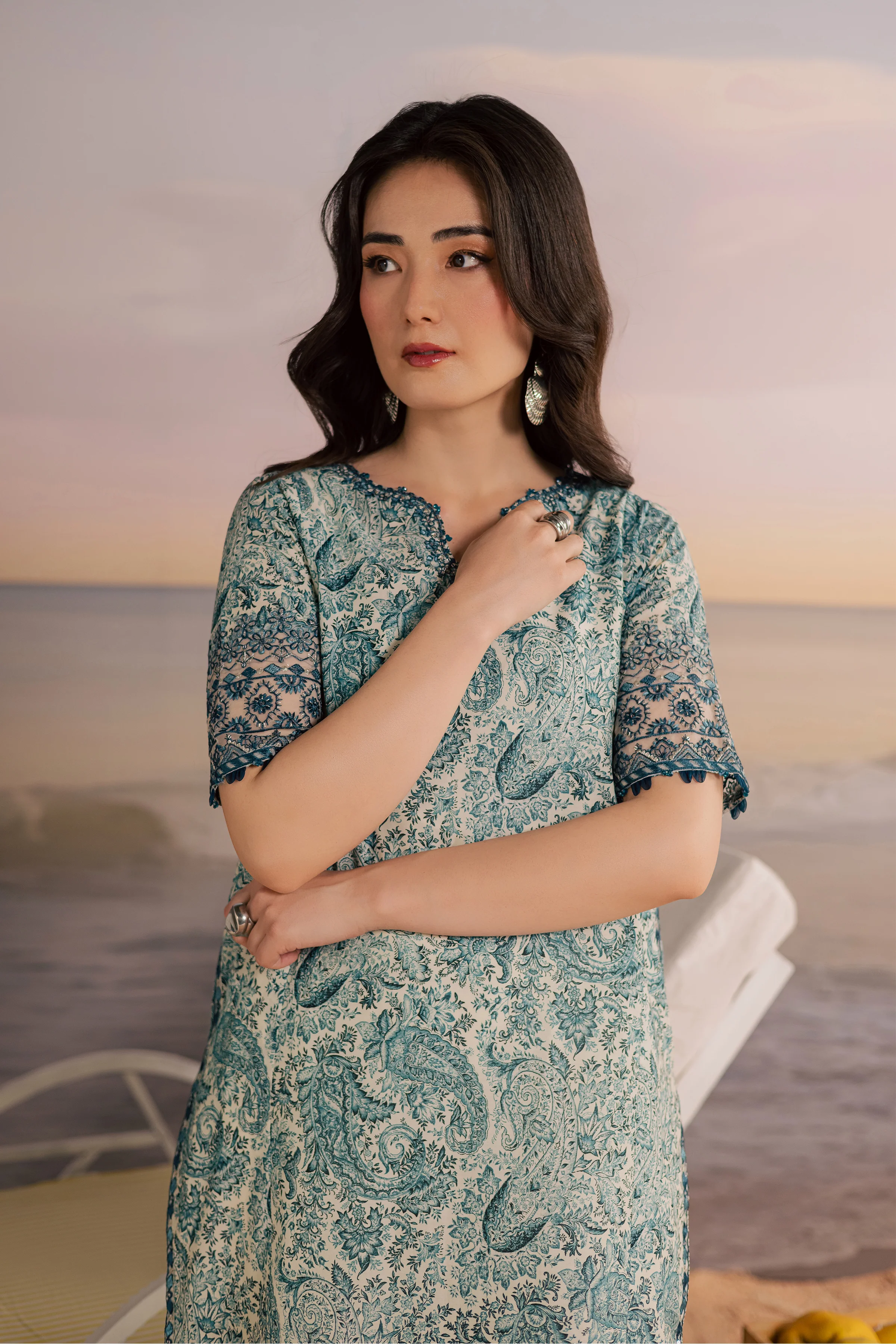 Tani 2Pc - Printed Lawn Dress - Image 7