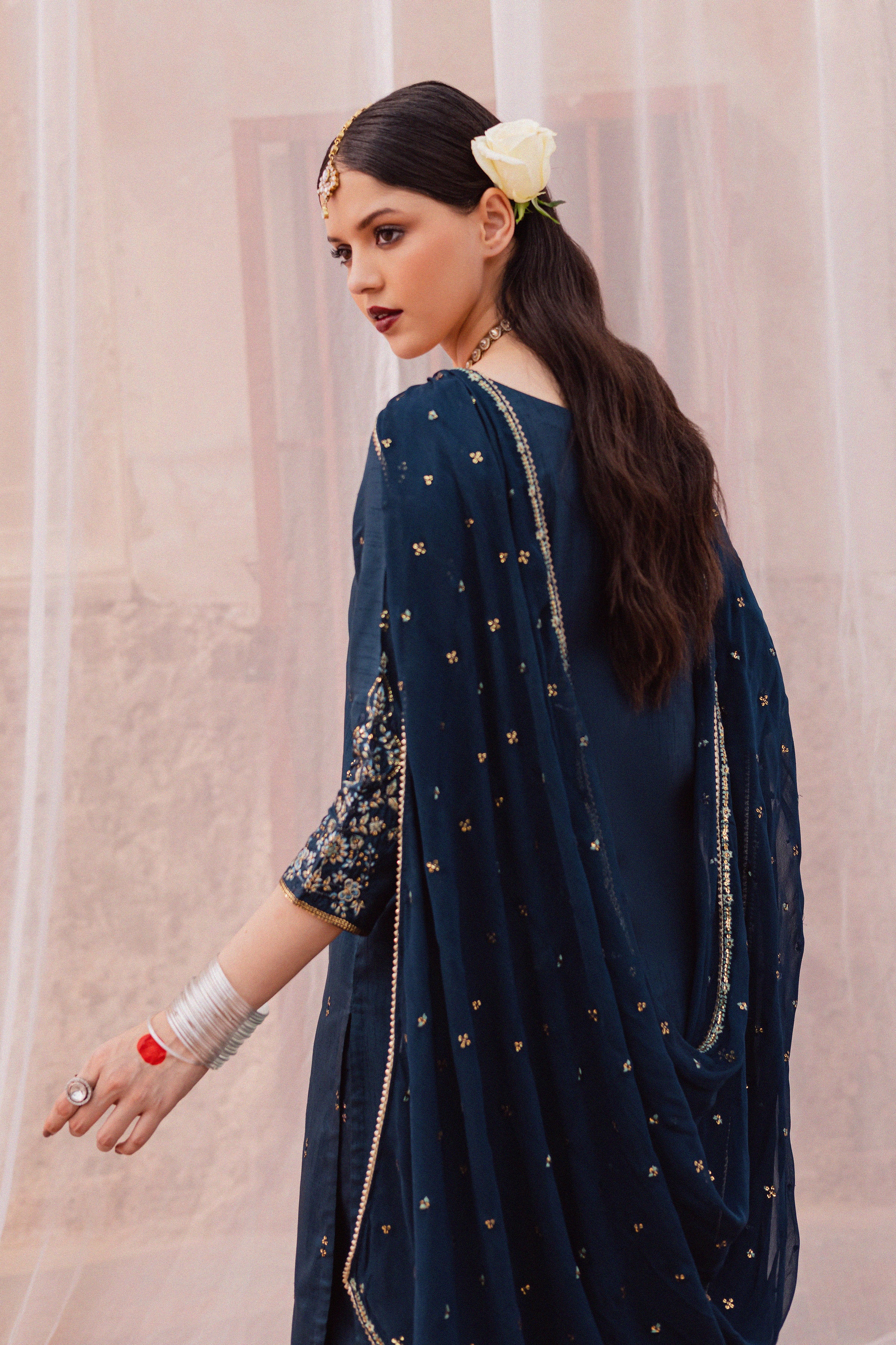 Teal Amaya 3Pc - Festive Luxe Pret - Image 6