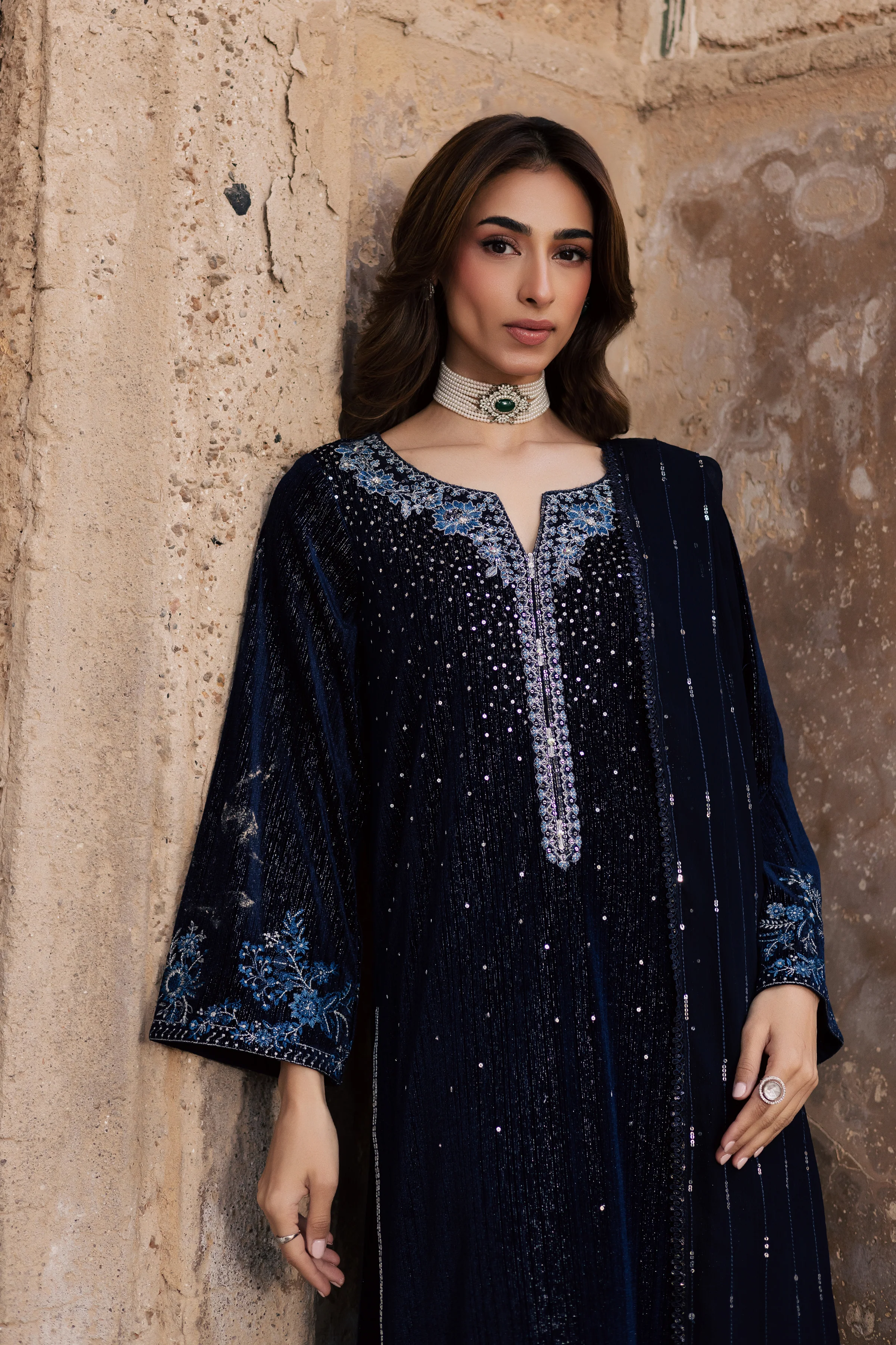 Whisper 3Pc - Velvet Formal Dress - Image 2