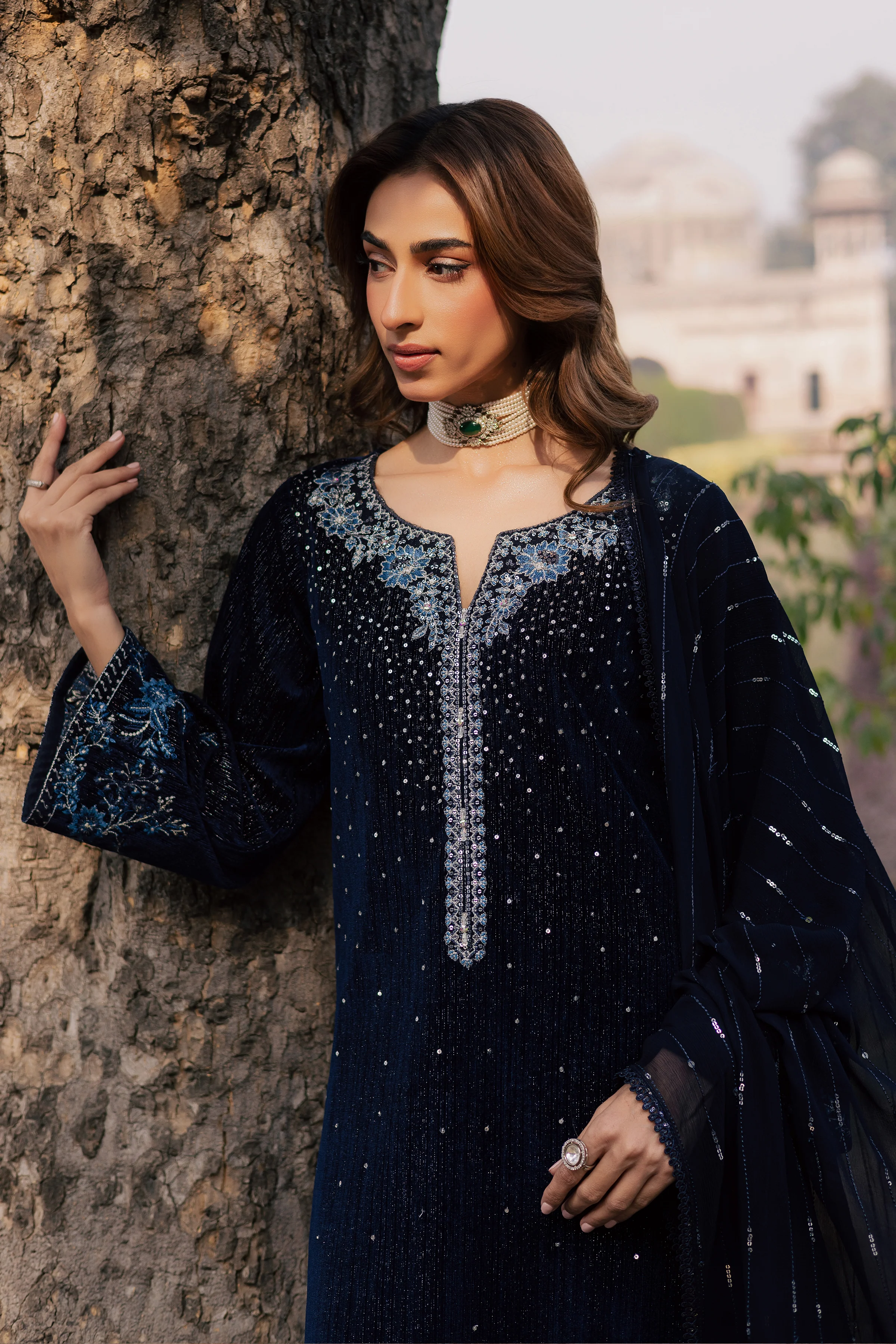 Whisper 3Pc - Velvet Formal Dress - Image 4