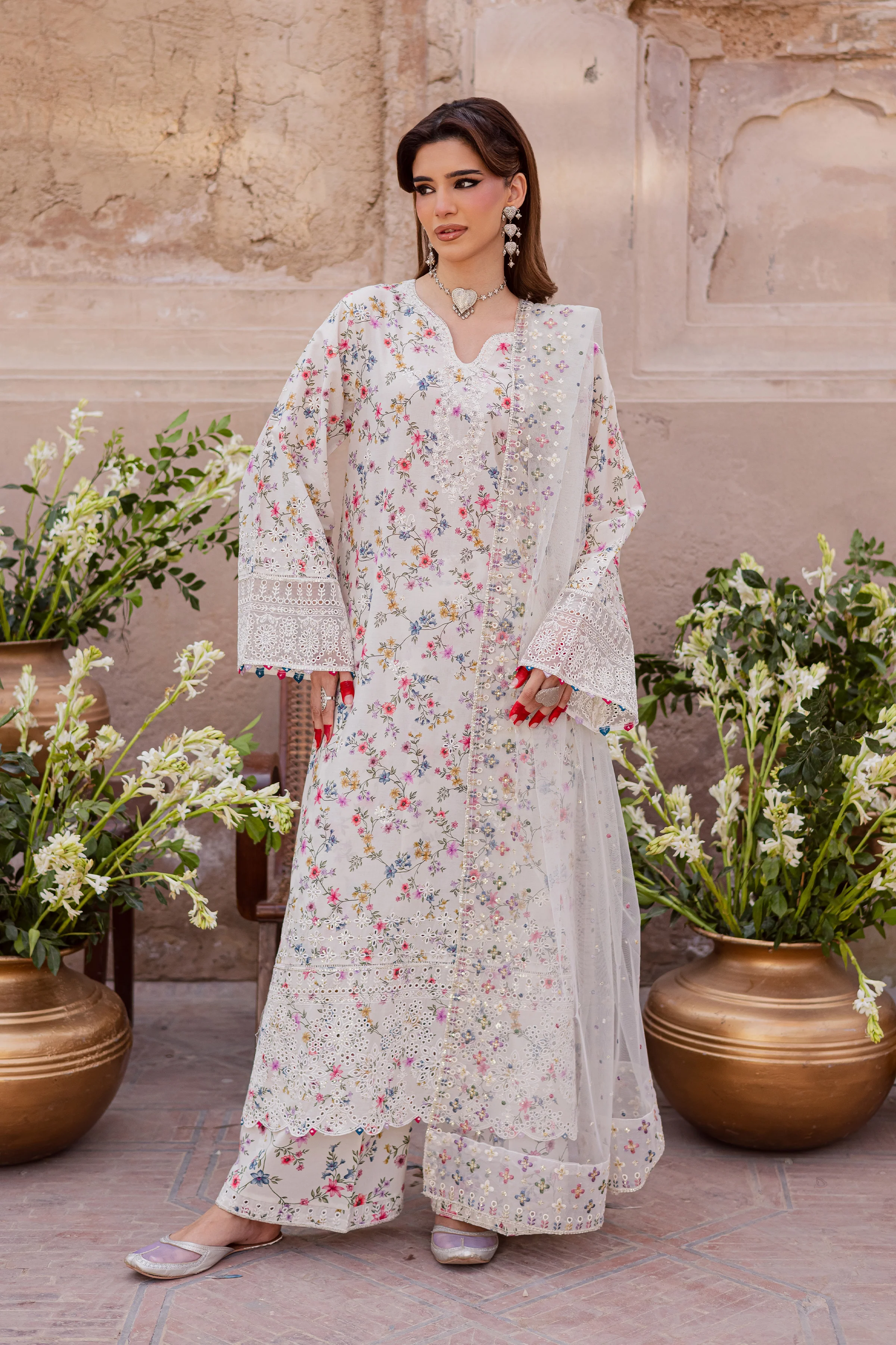 Wisteria 3Pc - Festive Eid Prints - Image 8