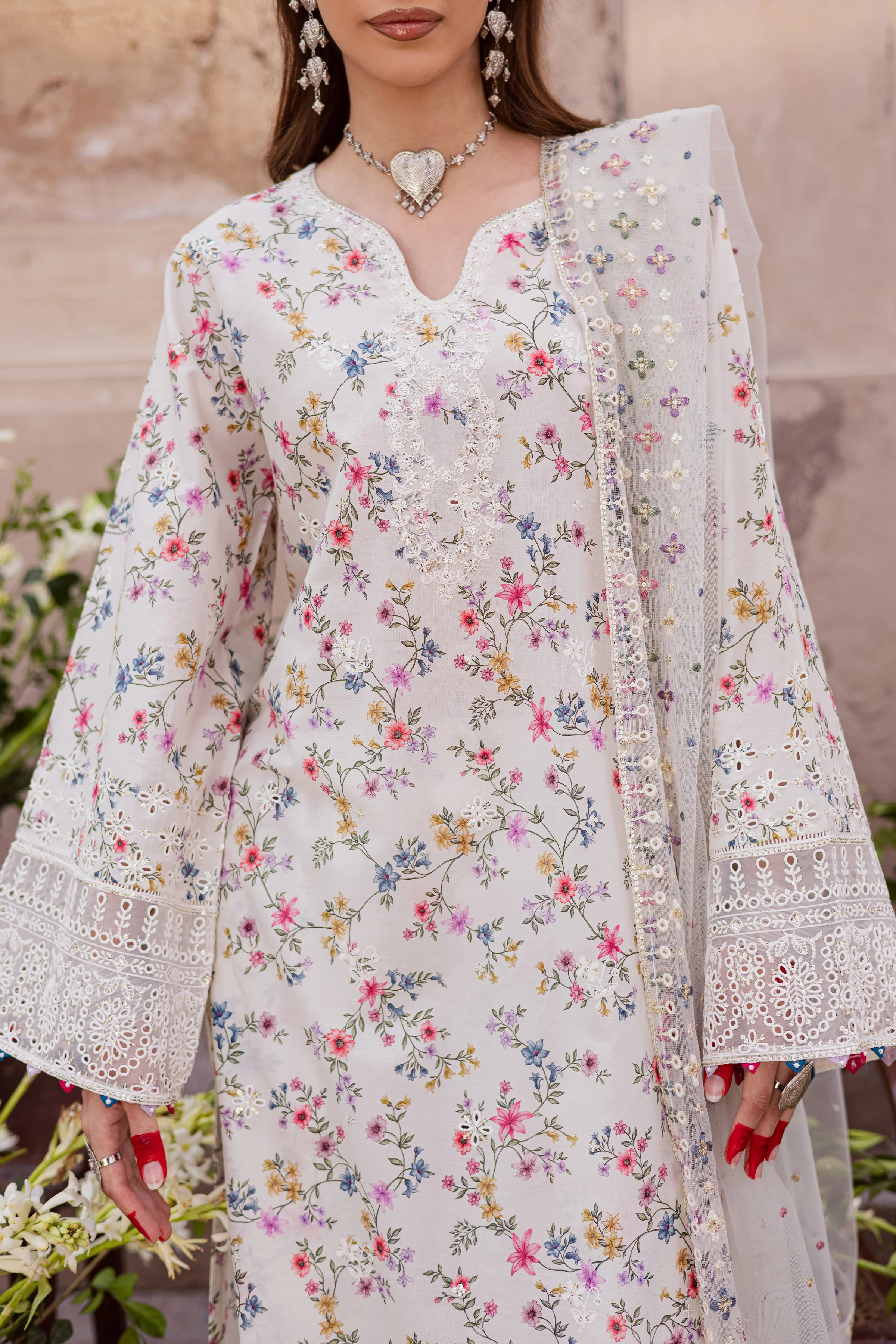 Wisteria 3Pc - Festive Eid Prints - Image 9
