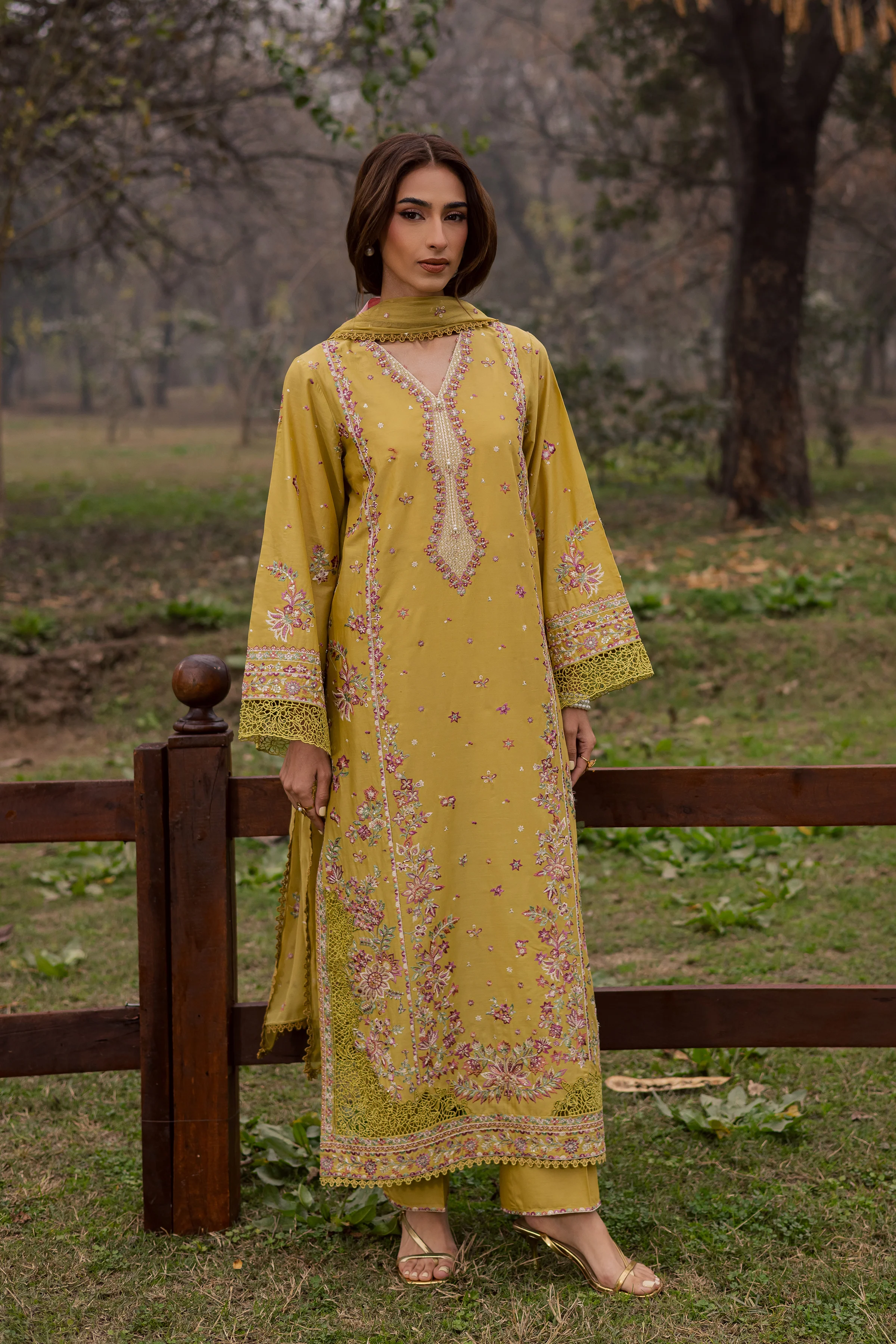 Zimal 3Pc - Festive Embroidered Lawn - Image 6